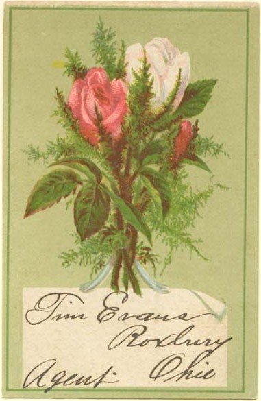 Early Ohio Trade Card Front - Circa 1887